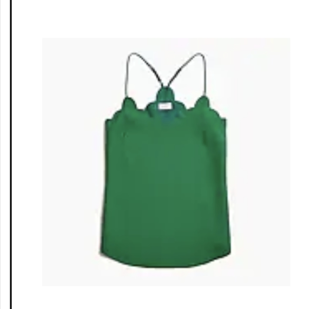 J. Crew Scalloped Cami Top